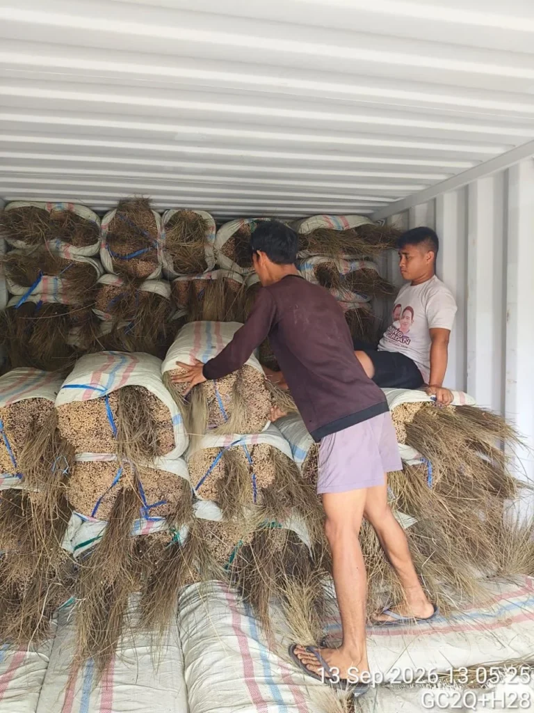 Palm Broom Sticks Supplier in Indonesia